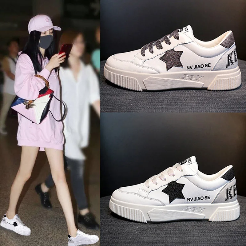Весна 2019 новая Базовая Белая обувь Женская Корейская версия дышащая