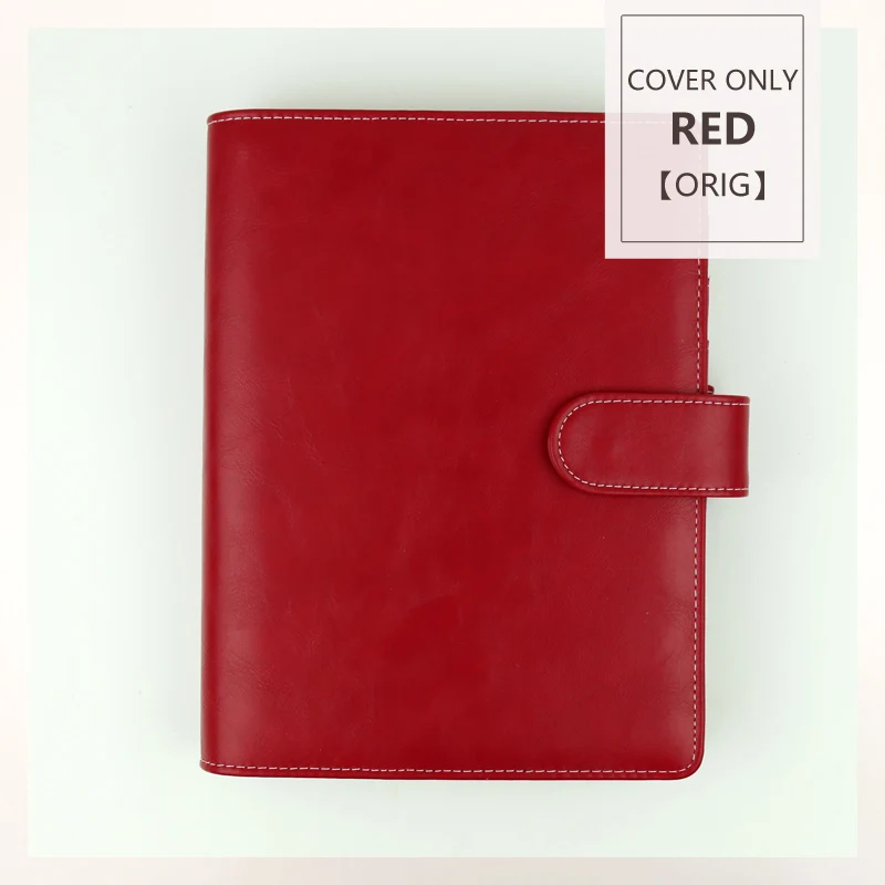 RED (COVER ONLY) MyPretties спокойной Binder Тетрадь a5 a6 планировщик Журнал Повестка DIY ретро Организатор школьные канцелярские - Цвет: RED (COVER ONLY)