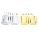 DRELD 1 шт. 43x32 м Античная квадратная пряжка из цинкового сплава, цинковый сплав замок коробки деревянного винного замок подарочной коробки с защелкой защелки застежками с винтами сереброзолото