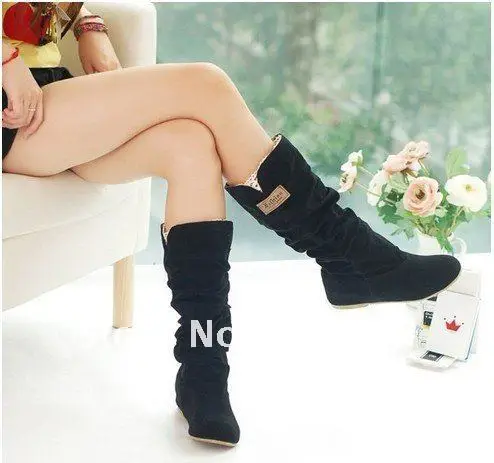 Free Shipping 2013 Newest Winter Woolen Lady Snow Boots sexy Black Orange Brown Women WLY882 |