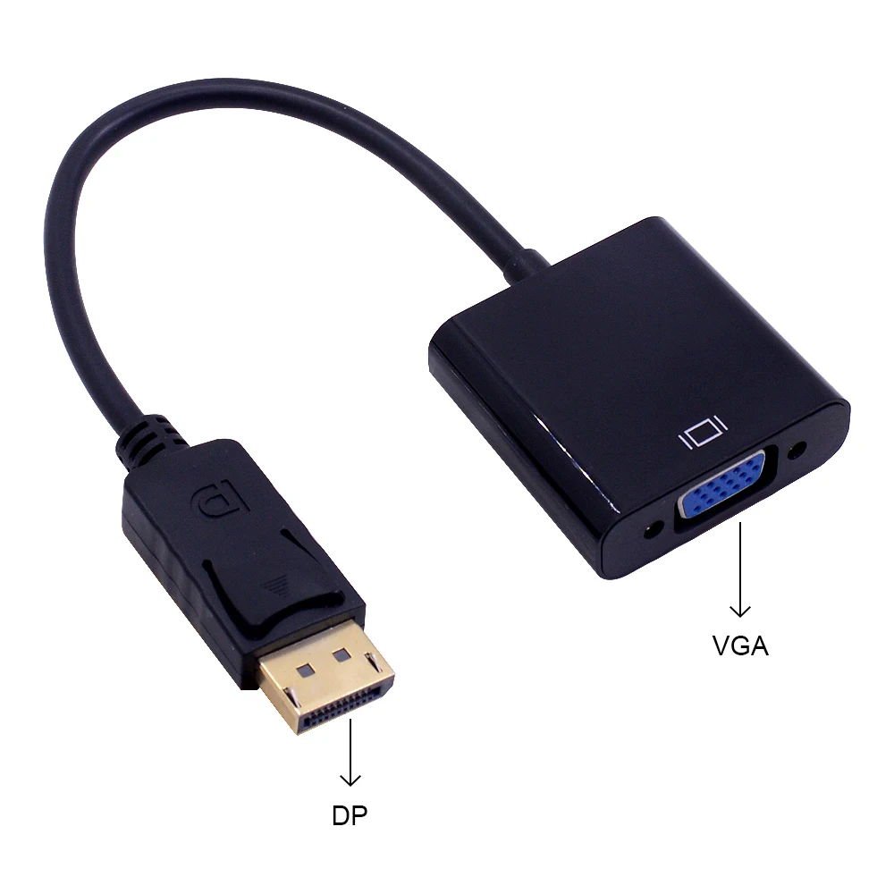 CHIPAL Display Port DP к VGA адаптер кабель 1080P Дисплей порт конвертер Папа мама для MacBook hddvd DTV