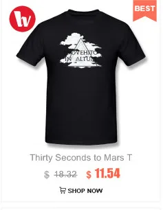 Футболка с принтом 30 SECONDS TO MARS, Мужская футболка Thirty Seconds To Mars, футболка большого размера, милые футболки, забавная футболка с коротким рукавом