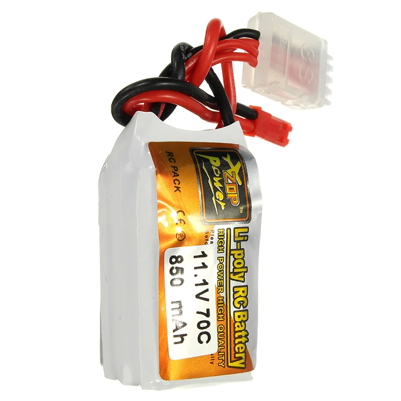 Аккумуляторная Lipo батарея ZOP power 11,1 В 850 мАч 70C 3 S Lipo батарея JST штекер