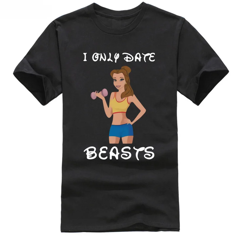 Футболка с надписью I ONLY DATE BEASTS ATHLETE MUSCLE BEAST BEAUTY забавная футболка для тренировок