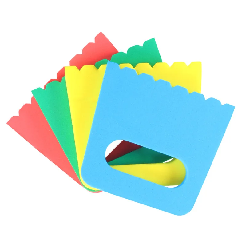4 шт./компл. цветной скребок для рисования с зубцами детская ручная работа