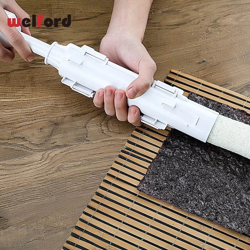 Welford роликовые формы для суши, роликовые формы для суши, Базука, рисовое мясо, овощи, Набор для творчества, набор для приготовления пищи, кухонные инструменты
