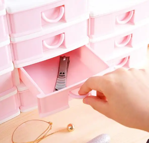 1 шт. многослойный Большой Вместительный розовый чехол для украшения ящик