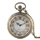 Аниме цветок полые серебряные кварцевые карманные часы ретро с ожерельем кулон часы для детей половина охотника подарки Reloj Mujer
