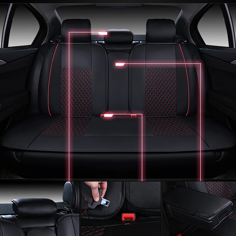 Flash mat Универсальный кожаные чехлы для сидений автомобиля honda accord 2003-2007 2018 civic crv jazz