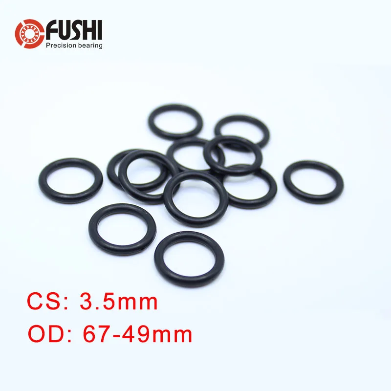 Cs3.5 мм NBR ORing OD 67/68/70/72/73/75/78/40/41/42/43/44/45/46/47*3 5 50 шт. уплотнительное кольцо Нитриловое