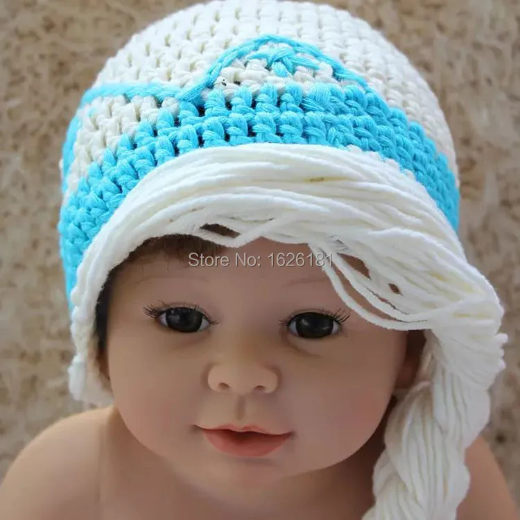 Beautiful hand-knit wool hats girl's princess hat 1-4 years old baby free shipping! | Тематическая одежда и униформа