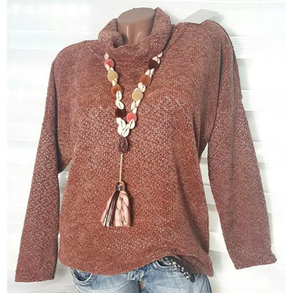 JAYCOSIN 2019 fashion Autumn Winter Sweater Women Solid color sweater knitted turtleneck Casual female knit Pullovers | Женская одежда