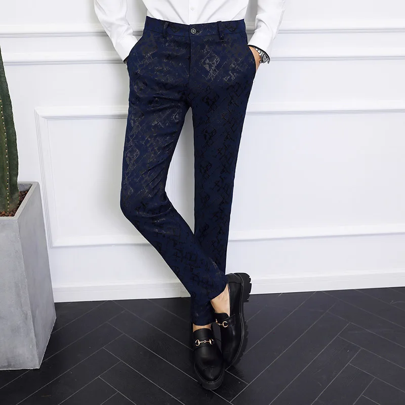 Casual Suit Pants Men Clothes Trousers Male 2019 Spring Autumn Brand New Business Formal Wear Pant Dress Slim Fit | Мужская одежда