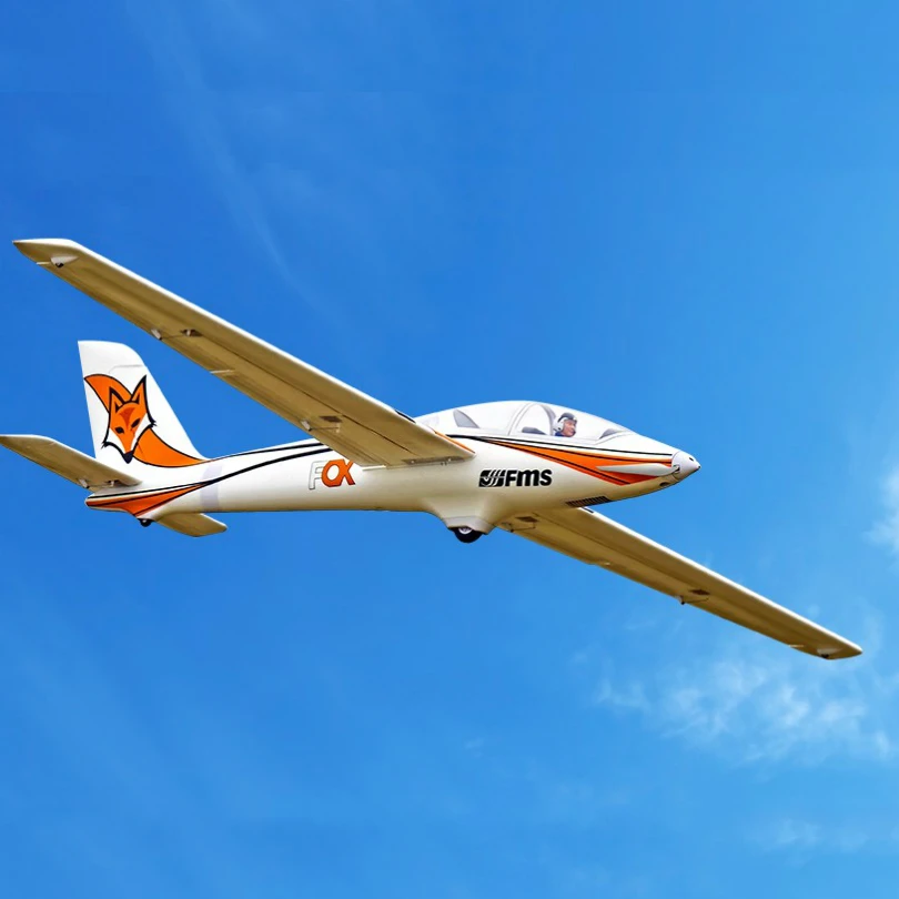 Радиоуправляемый самолет FMS Glider 3000 мм 3 м лиса с закрывающимися 5CH 6S EPO PNP Большой