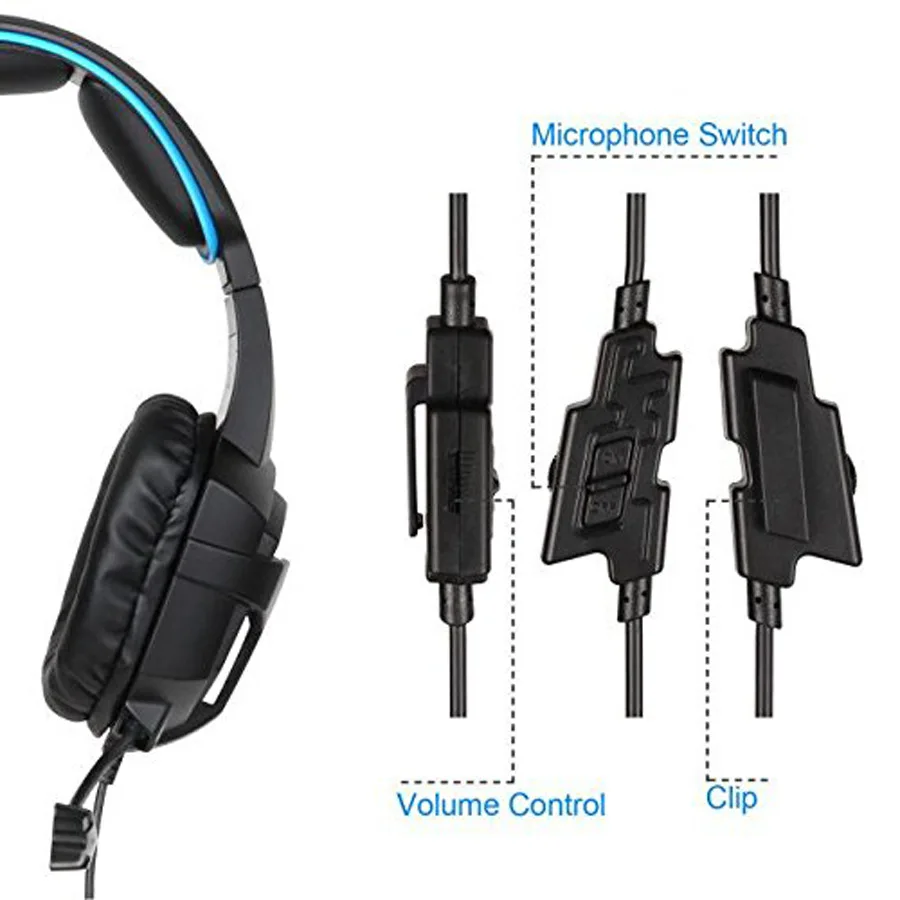 FELYBY GS700 Wired Headphone headphones Gaming Headset with microphone | Earphones & Headphones