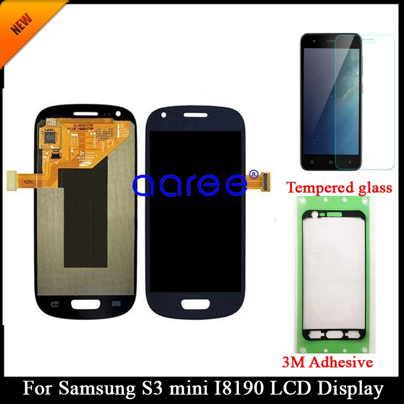 100% протестированный ЖК-дисплей Super AMOLED для SAMSUNG S3 Mini I8190 ЖК-экран Samsung mini i8190