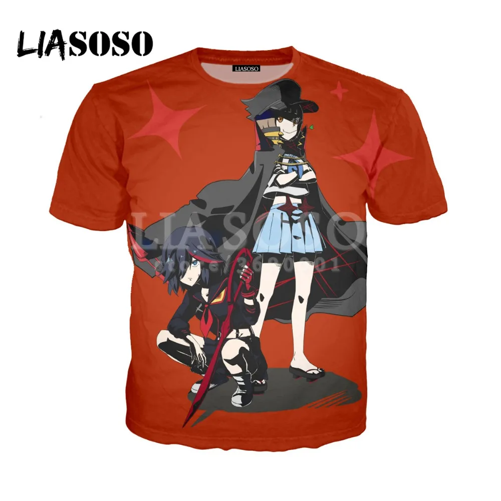 Футболка с 3D принтом для женщин и мужчин японское аниме косплей Kill La Ryuko летняя