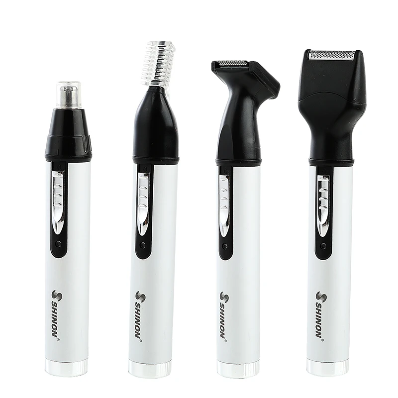 Shinon Nose Hair Trimmer 4 In 1 Usb Electric Facial Ear Clippers Stainless Steel Blades Clipper Eu Plug | Бытовая техника