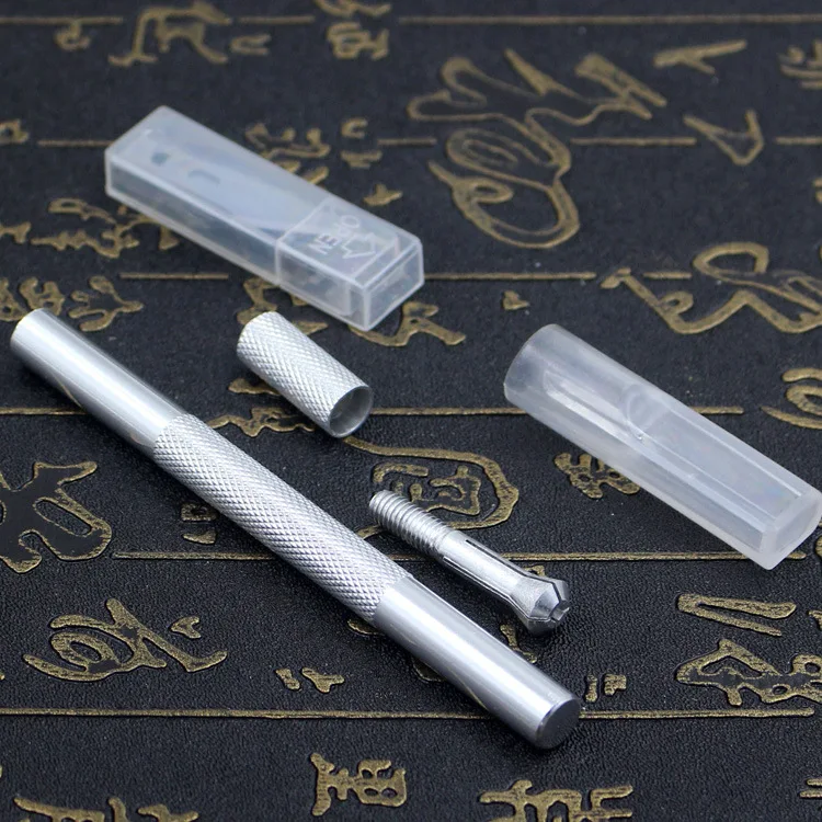 Нож для резьбы из алюминиевого сплава с 9 лезвиями|knife cutter|craft knifecarving knife |