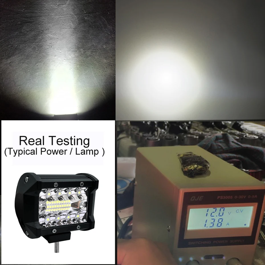 4 дюйма светодиодный рабочий светильник бар автомобильная светодиодная головная