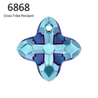 (1 шт.) 100% оригинальный кристалл Swarovski 6868 Подвеска Крест племя свободные бусины Стразы Подвески для изготовления ювелирных изделий своими руками 2018