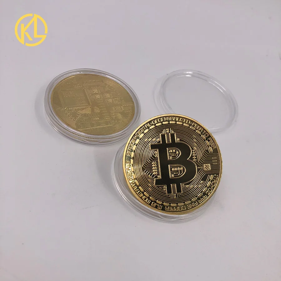 Позолоченные физические биткоины Бит монета BTC с Чехол и Хороший Подарочная коробка физический металл Античная имитация арт-коллекция монет BTC
