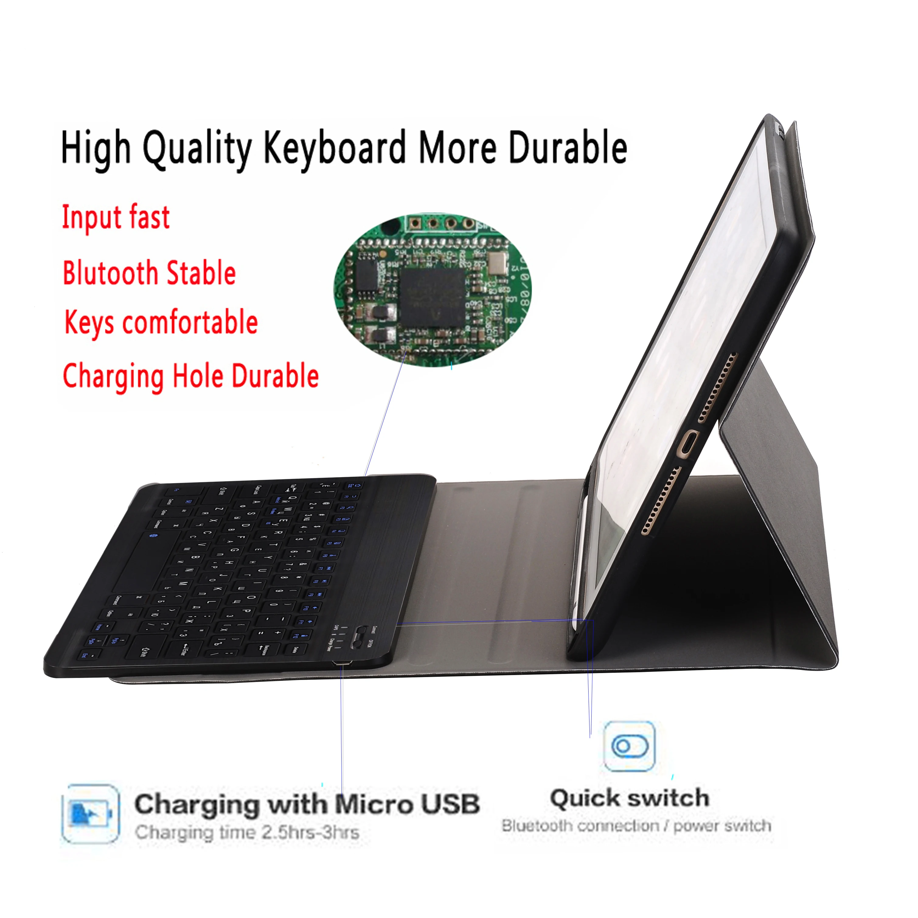 Чехол с русской клавиатурой для Apple iPad Air 2019 10 5 3 3-го поколения A2152 A2153 A2154 A2123 Pro A1701