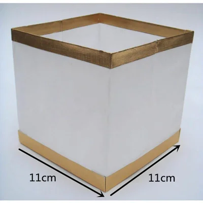 11cm x 11cm 10 шт., новинка, китайский квадратный фонарь желаний со свечами, плавающая вода, речной светильник, лампа для свадьбы, бассейна, вечерние украшения - Испускаемый цвет: 11cm x 11cm