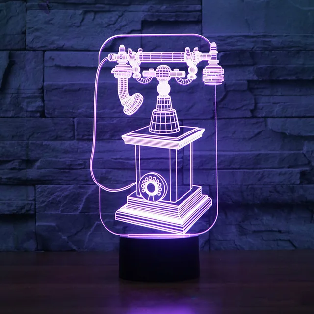 Восстанавливающий древний путь телефонный 3D ночник креативная визуальная