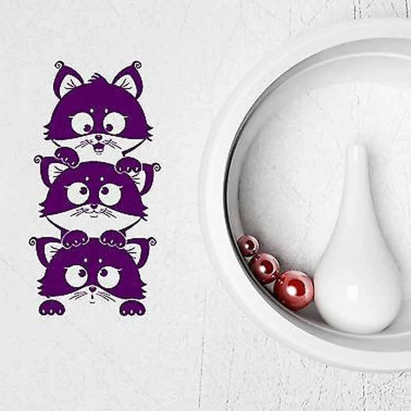 

Lovely Cat Kitten Pet Animal for Kids Nursery DIY Vinyl Wall Stickers Home Decoration Living room Bedroom Wall Decals JG2691