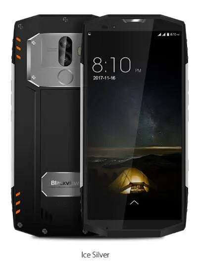 Blackview BV9000 5," полноэкранный IP68 водонепроницаемый сотовый телефон 4 Гб ОЗУ 64 Гб ПЗУ MTK6757CD Восьмиядерный телефон Android 7,1 смартфон - Цвет: Серебристый