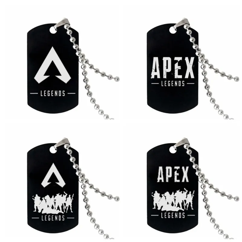 2019 Горячая игра логотип Apex Legends брелок металлический черный из нержавеющей стали