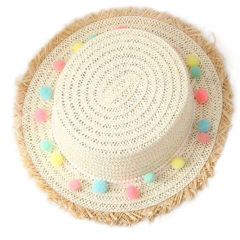 Lacomtrie Летней Шляпе Девушки Красочные Соломы Sunhats Джаз Шляпа Пляж Шляпы для