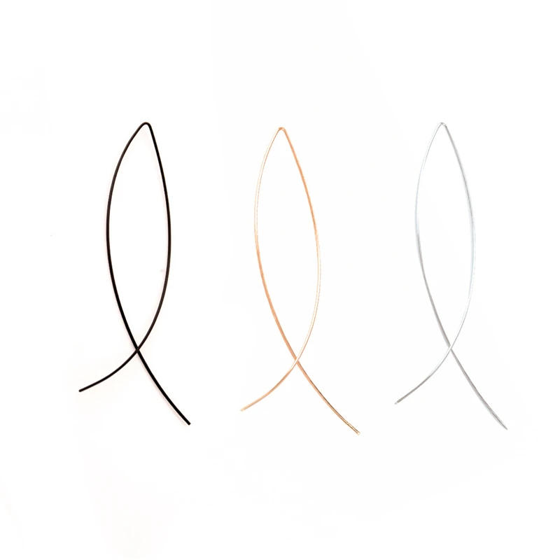 

MISANANRYNE Simple Design Personality Drop Earrings For Women 3 Colors Temperament Dangle Earrings Jewelry Gift boucle d'oreille