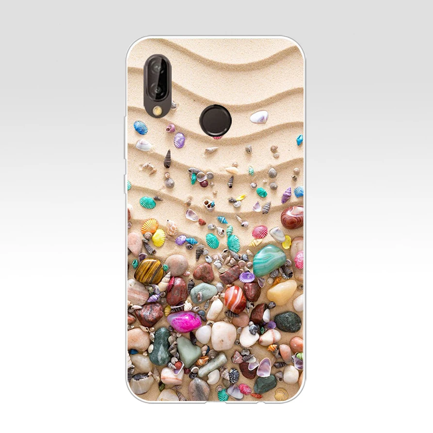 8H Blue Wood Seashells Sea Star Soft Silicone Tpu Cover Case for huawei p 20 lite pro y6 2017 mate 10 | Мобильные телефоны и