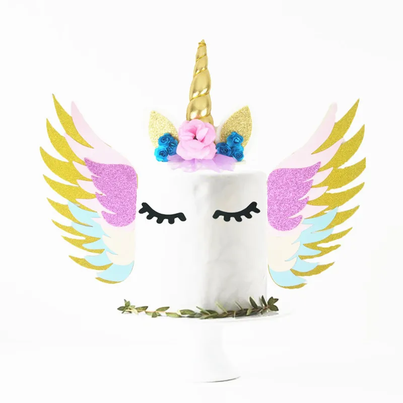Unicorn Новый Единорог вечерние украшения для детского душа дня рождения детей на