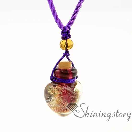 Блестящие светящиеся украшения в форме сердца|aromatherapy pendant|pendant vialvial jewelry |