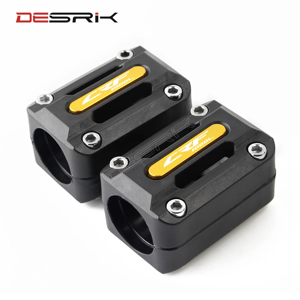 

pcr Motorcycle Accessories Engine Crash Bar Bumper Guard Protection Decorative Block For Honda CRF1000L All Years 2 Piece