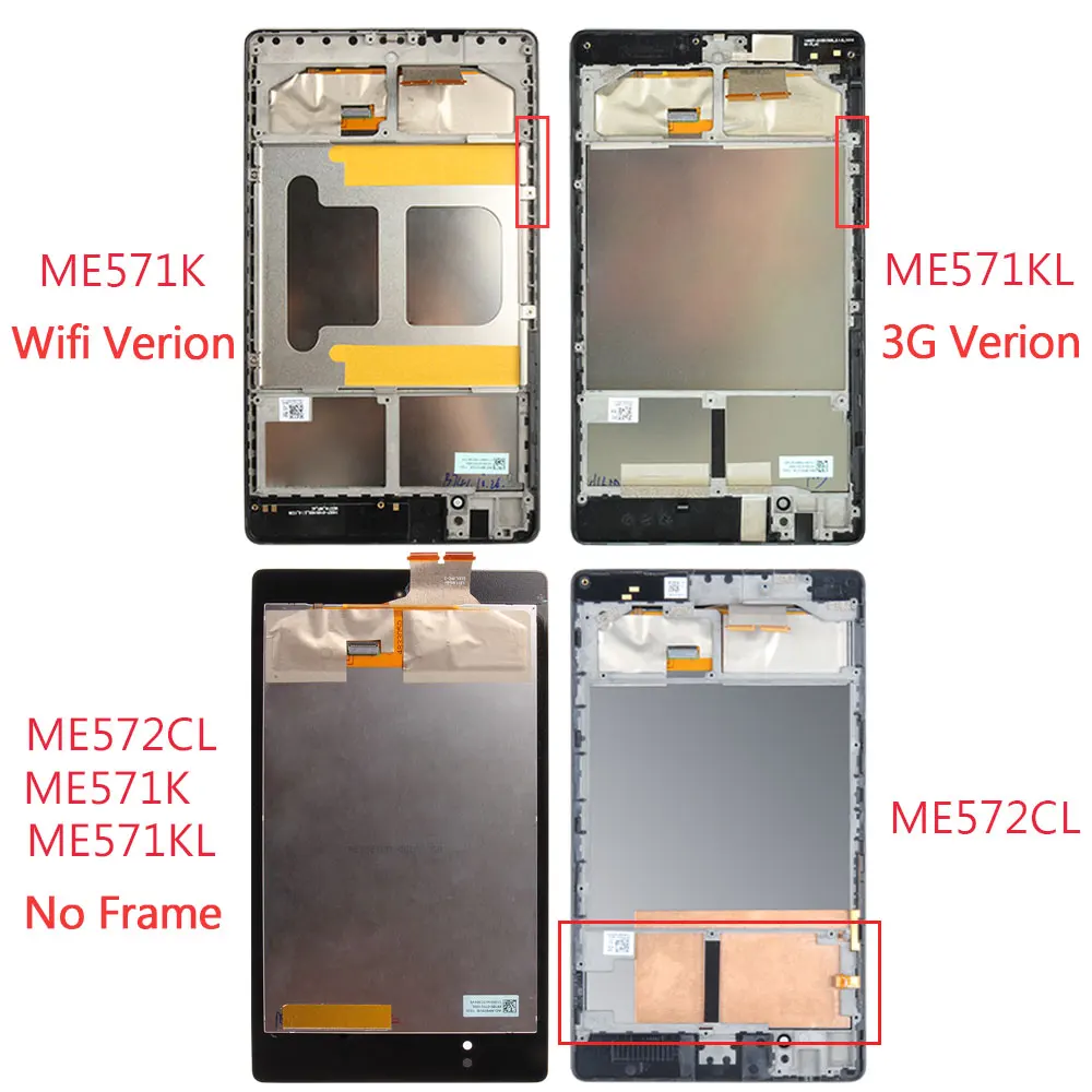 Для Nexus 7 ME571K ЖК дисплей для Asus Google 2nd 2013 ME571KL ME572CL ME571 сенсорный экран K008 K009 сборка