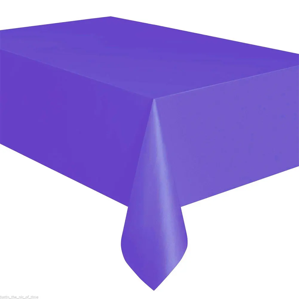 dark purple Скатерть 274x137 см, разноцветная пластиковая скатерть для дома, отеля, обеденного стола, свадебные принадлежности, Toalha De Mesa Nappe - Цвет: dark purple