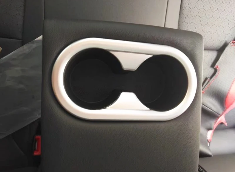 Декоративные панели для подстаканников Hyundai ix35 IX 35 2018 хромированная задняя