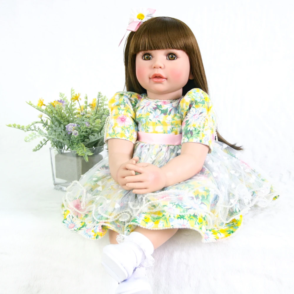 Кукла Reborn Baby силиконовая мягкая для новорожденных большого размера 61 см|Куклы| |