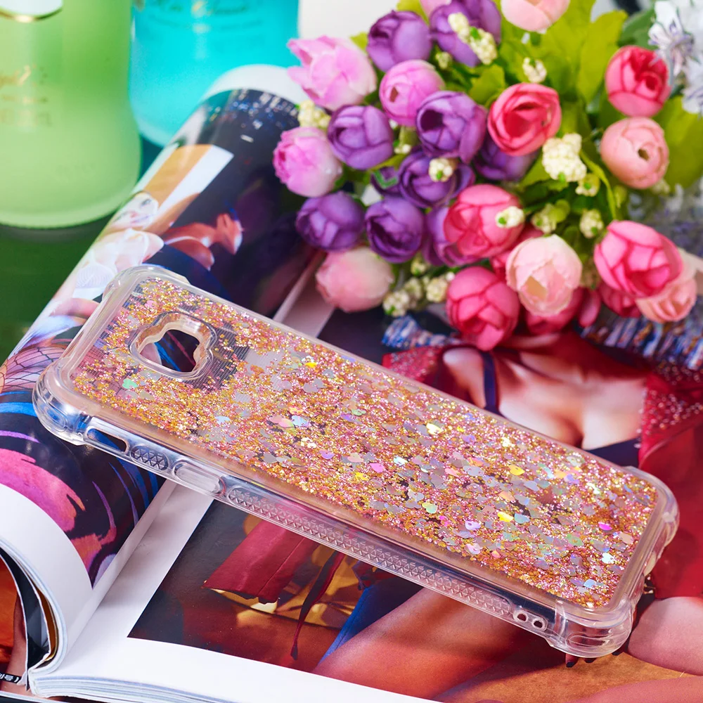 Блестящий чехол для Samsung Galaxy J4 + Plus J415 динамический жидкий зыбучий песок SM J415FN/DS