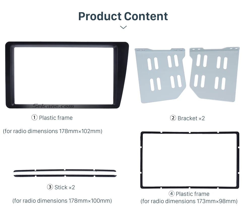 Seicane Отличный двойной Дин радио фасции комплект для 2001-2005 Honda Civic LHD Dash Mount DVD Frame Авто Стерео адаптер