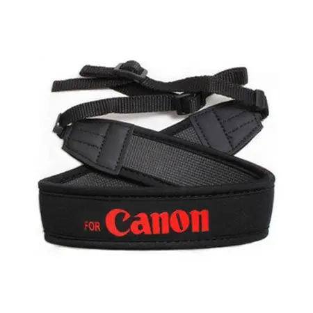 Black-red Неопреновый шейный ремень плечевой ремень для Canon DSLR SLR камеры ремень - Цвет: Black-red