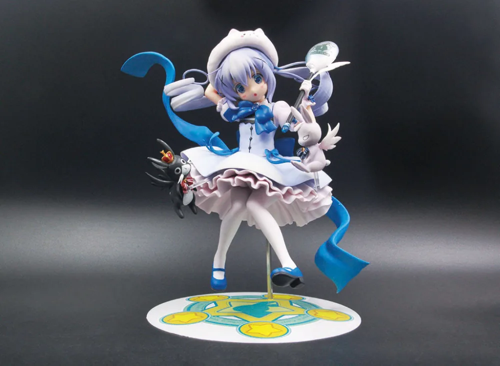 Anime Is the order a rabbit? Kafuu Chino Magical Girl Chino 1/7 Scale PVC Painted Figure Collectible Toy 21cm