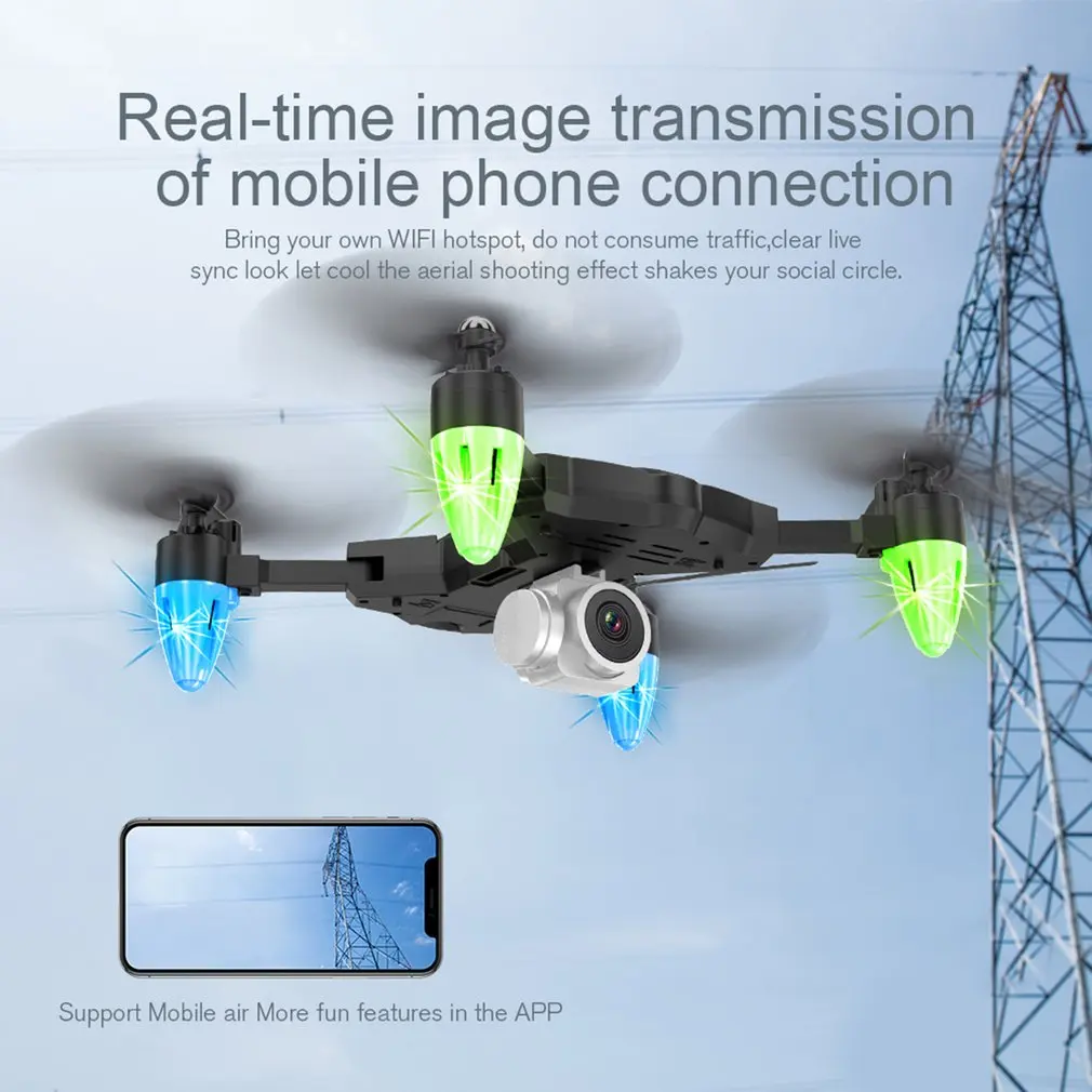 F69 складной рычаг RC Квадрокоптер WiFi fpv 1080 P/480 P широкоугольная HD камера высота Удержание Безголовый режим RC вертолет самолет