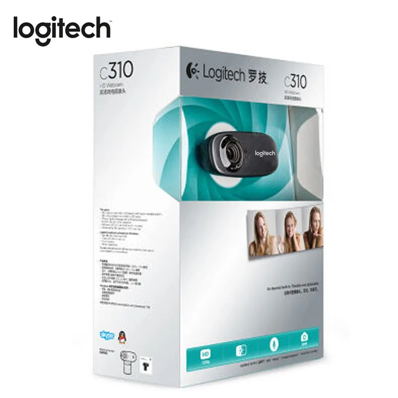 Logitech Original Webcam C310 HD 720P/30FPS AutoFocus Web Camera with 5MP Photos Built-in Microphone
Logitech Original Webcam C310 HD 720P/30FPS AutoFocus Web Camera with 5MP Photos Built-in Microphone