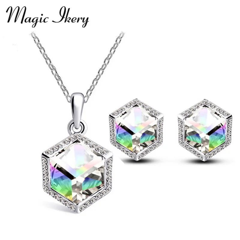 Magic Ikery модные африканские Ювелирные наборы joias ouro из белого золота аксессуары для