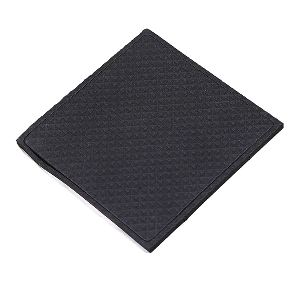 1PCS 9x9cm Square WHISM черные самоклеющиеся мебельные чехлы для стульев, ног, ног, колпачков, напольные скатерти для 20-90 мм, квадратный круглый нескользящий коврик - Цвет: 1PCS 9x9cm Square